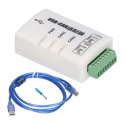 USB Canbus Adapter USB CAN Analyzer Dual Channel Automatischer CAN Bus Analyzer J1939 Intelligent Converter Debugger, 5K-1M USB to CAN Analyzer Adapter with USB Cable von Walfront