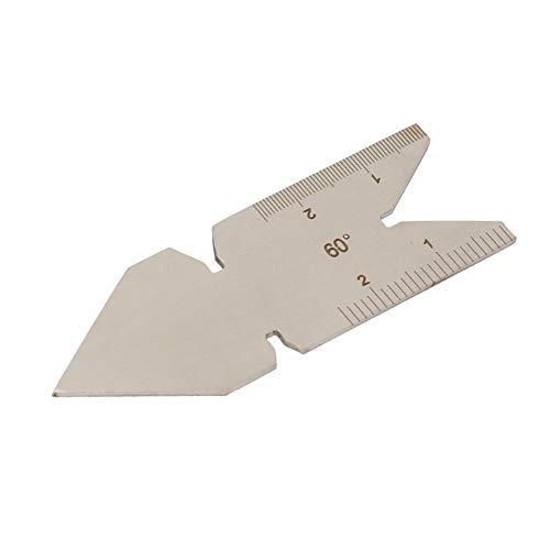 Center Fishtail Gauge Edelstahl Gewindesteigungslehre Gewindesteigung Schneidlehre Werkzeug Schraubengewinde Messwerkzeug(#2) von Walfront