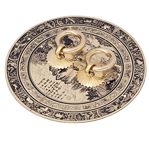 Chinesische Antike Messinggriff mit Exquisiten Handwerkskunst 11 Cm Vintage Messing Pull Griff Ideales Hardware -Zubehör für Schränke Kleiderschränke Buchhalden von Walfront