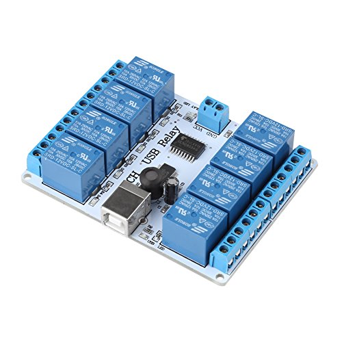 USB-Relais-Controller, DC 12 V Typ-B USB 8-Kanal gesteuerte Relaisbaugruppe Programmierbare Computersteuerung für Automatisierungsrobotik USB-Relais-Controller, DC 12 V Typ-B USB 8-Kanal gesteuerte Relaisbaugruppe Programmierbare Computersteuerung für Automatisierungsrobotik von Walfront