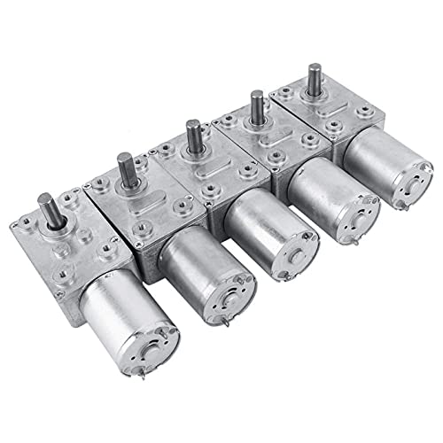 DC 12V Reversible Hochdrehmoment Turbo Schnecke Getriebe Gleichstrommotor Geschwindigkeitsreduzierung Elektromotor Total Metall 62 (U/MIN) (62RPM) von Walfront