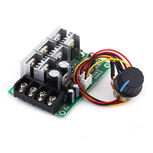 DC-Motordrehzahlregler mit Überlastschutz 12V 36 V 48V 30A Langsame Start Einstellbare Geschwindigkeitsbrett für Permanentmagnet DC Brushed Motor von Walfront