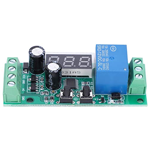 DC Spannungserkennungsmodul, Detektorsensormodul Digitalanzeige Hochgenaues Relais Elektronische Komponente 12-Bit-AD-Mikrocontroller DC12V von Walfront