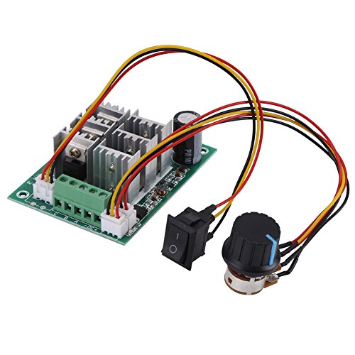 DC5-36V 15A 3 Phasen Brushless Motor Drehzahlregler Zauntyp Klemmenunterstützung Motor CW CCW Reversibler Schalter mit Einstellbarem Potentiometer 3,15 X 2,36 X 1,1 Zoll Brushless Motor Regler von Walfront