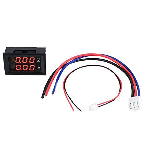 Digital Voltmeter Amperemeter 3 Digit DC 0-100 V 50A / 100A Voltmeter Amperemeter Dual LED Panel Rot Blau von Walfront