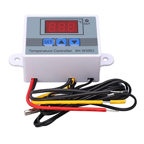 Digitaler Temperaturregler XH-W3002 ABS-Sonde -50~110 ℃ 0,1 ℃ Genauigkeit 10 A Ausgang mit 1 M Wasserdichter Sonde für Klimaanlagen, Inkubatoren, Gerätegehäuse (24V) von Walfront
