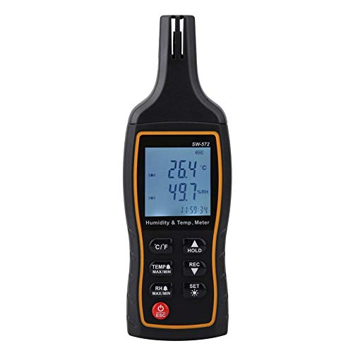 SW-572 Temperatur- und Feuchtigkeitsmessgerät, multifunktionales digitales LCD-Thermometer, tragbar und Hygrometer, tragbares Temperaturmessgerät von Walfront