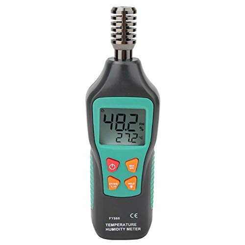 Digitales Thermo-Hygrometer, Thermometer, Hygrometer, Mini-Temperatur, Luftfeuchtigkeit, Hintergrundbeleuchtung, LCD-Display, Daten halten 0-99 % RH -20 ℃ -60 ℃ von Walfront