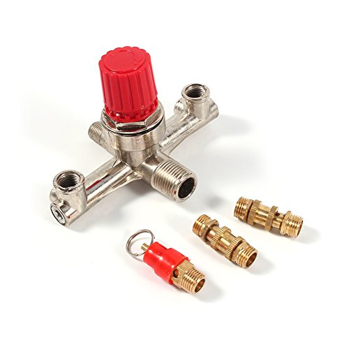 Double Outlet Tube Luftdruckregler Ventil Zink Alloy Air Kompressor Schalter Fit Teil Druckschalter Kompressor Druckminderer Double Outlet Tube Luftdruckregler Ventil Zink Alloy Air Kompressor Schalter Fit Teil Druckschalter Kompressor Druckminderer von Walfront