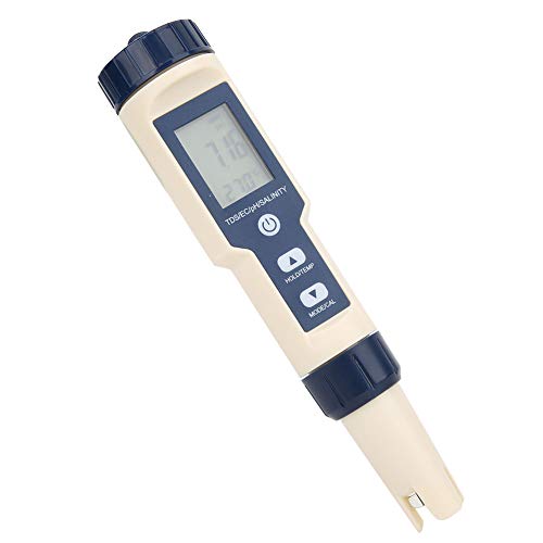 EZ-9909 5 in 1 PH-Messgerät Funktion Wasserqualitäts-Messgerät PH-Salinität EC-Tester mit LCD-Hintergrundbeleuchtung 183 X 37 X 37 Mm von Walfront