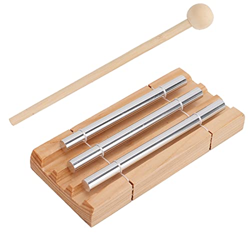 Energieglockenspiel mit Schlägel, DREI-Ton-Windspiele Orff-Percussion-Instrumente-Erinnerung, Meditationsglockenspiele für Unterrichtsmaterial Im Klassenzimmer von Walfront