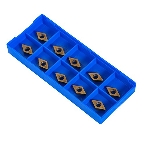 Fräseinsätze Set 10er Diamant Form CNC Hartmetall Einsatzschneider Wendeschneid Drehmaschine Fräseinsätze Drehen Werkzeuge mit Box DCMT070204-HM YBC251 für Semisteel Fräseinsätze Set 10er Diamant Form CNC Hartmetall Einsatzschneider Wendeschneid Drehmaschine Fräseinsätze Drehen Werkzeuge mit Box DCMT070204-HM YBC251 für Semisteel von Walfront