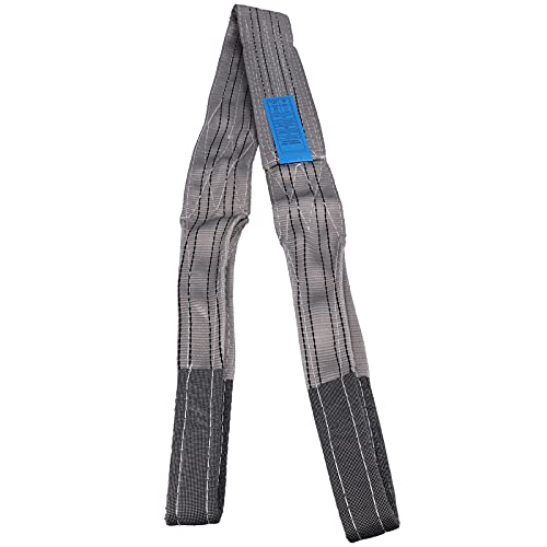 Hebeschlinge 4T PES Heavy Duty Flat Eye Lift Sling Straps Drahtseil Web Sling Verdickter Hochfester Gurt für Den Transport(3 Meters (9.8ft)) von Walfront