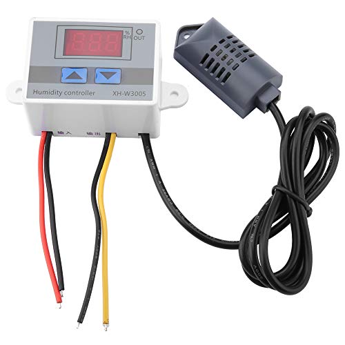 Walfront Hohe Genauigkeit XH-W3005 Feuchtigkeits-Hygrostat-Controller-Sensor 12 V / 24 V / 220 V Digitaler Hygrometer-Schalter-Controller 0~99% RH(220V) von Walfront