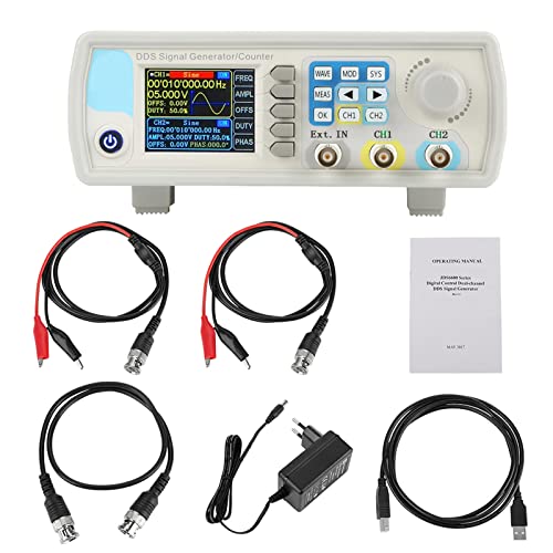 JDS6600 DDS-Signalgeneratorzähler, 15 MHz 30 MHz 40 MHz 50 MHz 60 MHz Zweikanal-Arbitrary-Waveform-Funktionsgenerator-Frequenzmesser 266 MSa/s(Europäischer Standard 15HZ) von Walfront