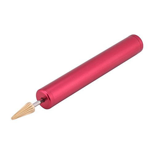 Lederkanten Versiegelung, Applikator Leder Edge Roller Stift, Kantenroller Kantenfarbe Leder Ölgemälde Messing Roller DIY Kantenbehandlung Leder Kantenfarbe(rot) von Walfront