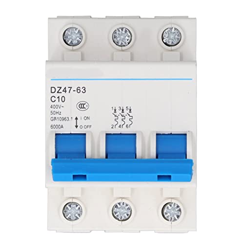 Leitungsschutzschalter 3-polig 10A Ampere Trennschalter DIN-Schienenmontage 400V AC Kurzschlussschutz DZ47-63 C10 Leitungsschutzschalter 3-polig 10A Ampere Trennschalter DIN-Schienenmontage 400V AC Kurzschlussschutz DZ47-63 C10 von Walfront
