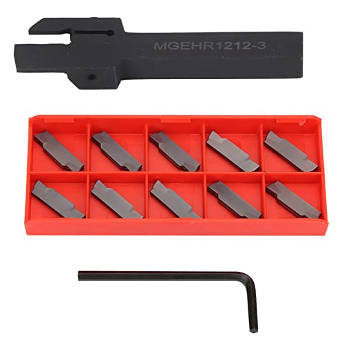 MGEHR1212-3 Drehbank-Abstech-Abstechwerkzeughalter mit 10 Stück Einsätzen 12 X 12 Mm von Walfront