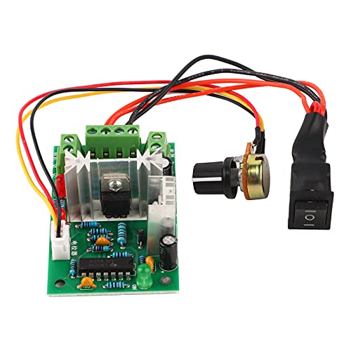 PWM-Geschwindigkeitsregler Einstellbarer DC-Motorregler Variabler Geschwindigkeitsregler 5-30 V DC 6 A / 150 W Wendeschalter Geschwindigkeitsregelungsmodul für DC-Bürstenmotor von Walfront