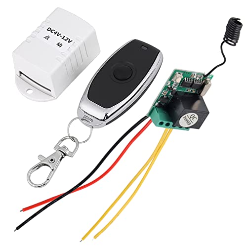 Relais-Empfänger DC 4V 5V 6V 7.4V 9V 12V Relais Wireless Remote Control One Key Switch Empfänger + Sender für Computer, Auto Tür, Fenster von Walfront