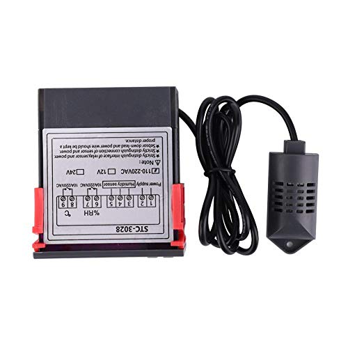 STC-3028 Temperaturregelung 12V/24V/110V/220V Digitalanzeige Temperatur- und Feuchtigkeitsregler mit integriertem Sensor(110-220VAC) von Walfront