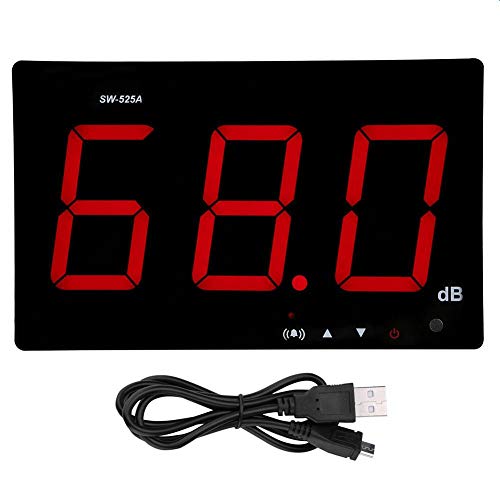 DC 5V 1A Micro USB Dezibel Meter, SW-525A 30-130dB Digitale Schallpegelmesser mit Alarm LCD Display, Dezibel Messgerät Wandbehang Schallpegelmessgerät von Walfront