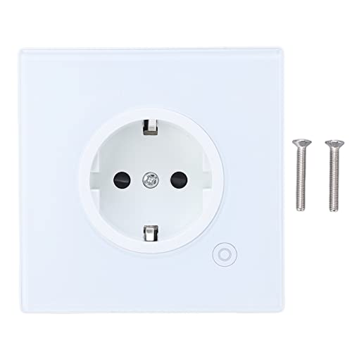 Smart Socket Intelligente Timing-Steckdose Smart Wall Outlet Timing-Steckdose Drahtlose Fernbedienungssteckdose EU-Stecker 95‑245 V Weiß(Wifi Type) von Walfront