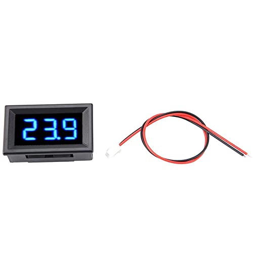 Digital Voltmeter DC 2,5-30 V LED Anzeigefeld Spannungsmesser Spannungsanzeige Messgerät 0,56 Zoll Zwei Draht Volt Anzeigefeld, LED Voltmeter (Blau) von Walfront