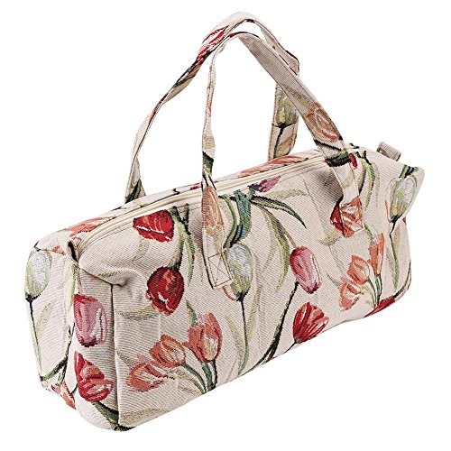 Stricktasche Garn Aufbewahrungstasche Exquisite Praktische Aufbewahrungstasche Stricknadel Nähwerkzeug Stricknadel Lagerung(Rosarot) von Walfront