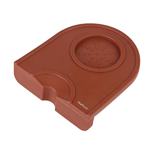Tampermatte Braun, Kaffee Tampermatte Tamping Matte Tamper Matte Multifunktions Verdicken Anti Skid Verschleißfestigkeit Stampfenmatte Halter Silikon Pad Matte(Braun) von Walfront
