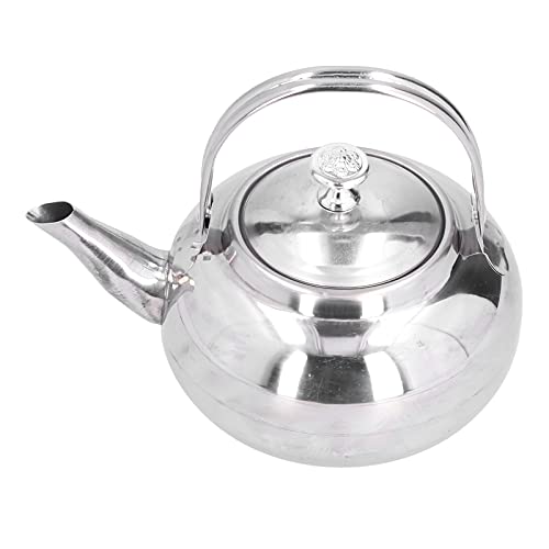 Teekessel aus Edelstahl mit Großer Kapazität Teekanne für Gasherd -Induktionskocher mit Abnehmbarem Teesieb Geeignet für Lose Blatt oder Teebeutel Schneller Heizung Insektenfestes Staubdicht (14cm) von Walfront