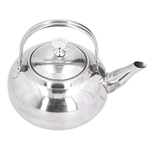 Teekessel aus Edelstahl mit Großer Kapazität Teekanne für Gasherd -Induktionskocher mit Abnehmbarem Teesieb Geeignet für Lose Blatt oder Teebeutel Schneller Heizung Insektenfestes Staubdicht (18cm) von Walfront