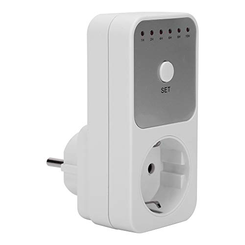 Timer Steckdosenschalter, Zeitschaltuhr Digital Plug in Timer Schalter Controller 6 Verschiedene Countdown Timer Einstellungen, EU Stecker 230 V/50 Hz Timer Steckdosenschalter, Zeitschaltuhr Digital Plug in Timer Schalter Controller 6 Verschiedene Countdown Timer Einstellungen, EU Stecker 230 V/50 Hz von Walfront