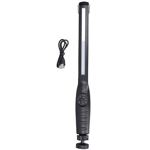UV-Lampe LED Arbeitslicht Walfront Wiederaufladbare UV Taschenlampe Inspektion Taschenlampe Handheld Ultraviolett Stick für Heimbedarf Schwarz von Walfront