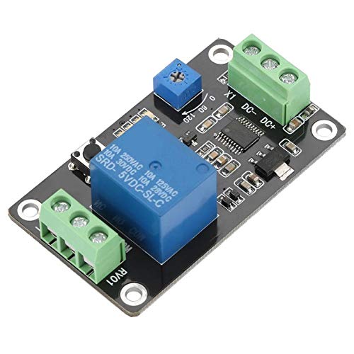 Verzögerungszeitrelais, Selbstsperrender Delay On Off Zeitschalter, Super 555 Timer Zeitschaltuhr DC 5V / 12V / 24V, 60x35x20mm Zeitrelais(DC12V) von Walfront