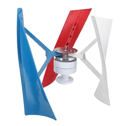 Walfront 300W Windgenerator Kit Spiralblätter Permanent Magnet Tragbarer Windgenerator mit Controller 3 Nylonblätter für Boote Pavillons Chalets von Walfront