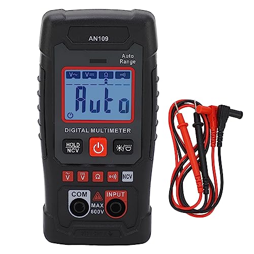 Walfront Digital Multimeter Voltmeter mit 4000 Zählungen Auto -Ranging -Spannungstester NCV -Widerstandsmesser Tool, Funktionen Al Intelligenter Automatikmodus von Walfront