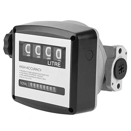 Walfront Mechanischer Kraftstoffzähler Kraftstoffdurchflussmesser Flow Meter 4-Stelliger Dieselkraftstoff Walfront Mechanischer Kraftstoffzähler Kraftstoffdurchflussmesser Flow Meter 4-Stelliger Dieselkraftstoff von Walfront