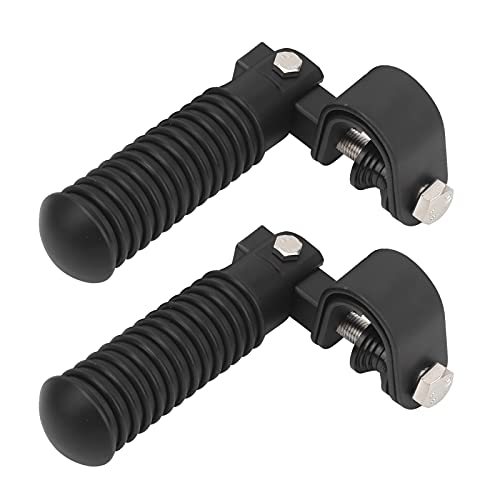 Walfront Motorradfußstifte Klemme Fußstützenmontage für Einen 1-Zoll-Crash-Stangenschutz, Hochwertige Motorschutzpedale für Biker, Geeignet für 26 Mm-31mm-Stangen Geeignet (Black) von Walfront