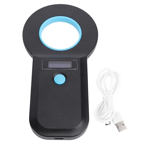 Walfront PET-Mikrochip-Scanner 134.2KHz 125kHz Wiederaufladbare Handheld-Hundekat-Micro-Chip-Reader Unterstützt Emid, FDX-B (ISO11784/85) Mikrochips von Walfront