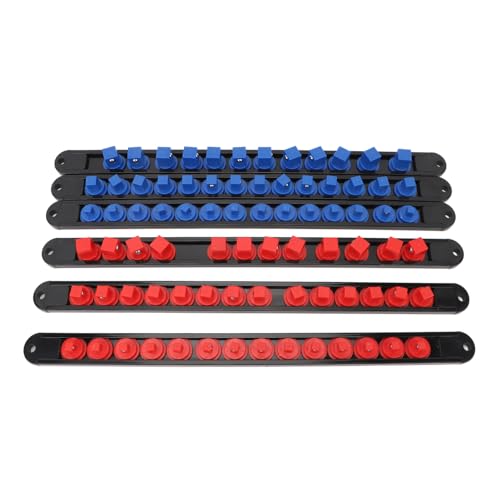 Walfront Sockelhalter Rack 6PCS 1/4 3/8 1/2 Zoll X 24-28 Clips für Flache und Tiefe Steckdosen Workshop von Walfront