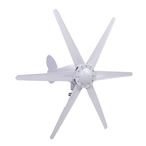 Walfront Windturbinengenerator Kit 300W 6 Klingen Windmühlengenerator Eingebaut in Controller Effiziente Lösung Erneuerbarer Energien für Zuhause, Bauernhof, Wohnmobile, Boote Walfront Windturbinengenerator Kit 300W 6 Klingen Windmühlengenerator Eingebaut in Controller Effiziente Lösung Erneuerbarer Energien für Zuhause, Bauernhof, Wohnmobile, Boote von Walfront