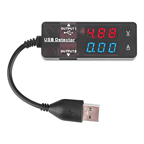 YB26VA USB Spannungsstrommesser Dual Display Detector Voltmeter Amperemeter(Zweifarbig) von Walfront