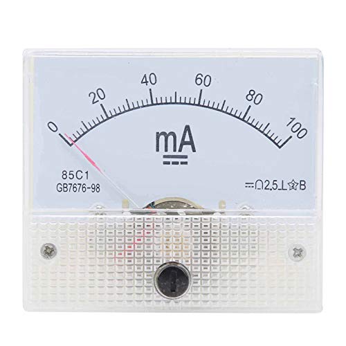 Zeiger MA meter, 85C1 Analog Current Panel Meter, Amperemeter DC 0~100MA Ladebatterie Ampere Tester für elektrische Geräte in Energieübertragung von Walfront