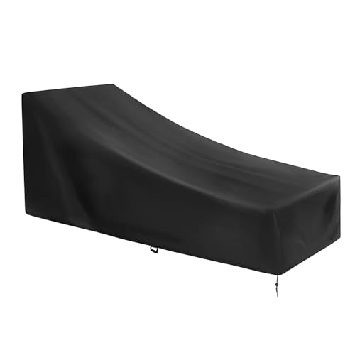 Walhome Gartenliege Abdeckung wasserdichte Gartenbezüge für den Außenbereich UV-Schutzhüllen für Hochleistungspatio-Chaiselongue Rattan-Liegestuhlbezug von Walhome
