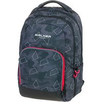 Walker Schulrucksack College 2.0 Kunstfaser grau/gemustert von Walker