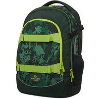 Walker Schulrucksack Fame 2.0 Camo Kunstfaser grün von Walker