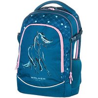 Walker Schulrucksack Fame 2.0 Lucky Horse Kunstfaser dunkelblau von Walker