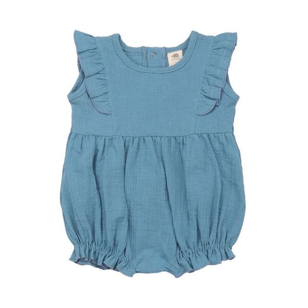 Floral Night Bio-Baumwolle Body Blau - GOTS-Zertifiziert, Handgeerntet – Walkiddy von Walkiddy
