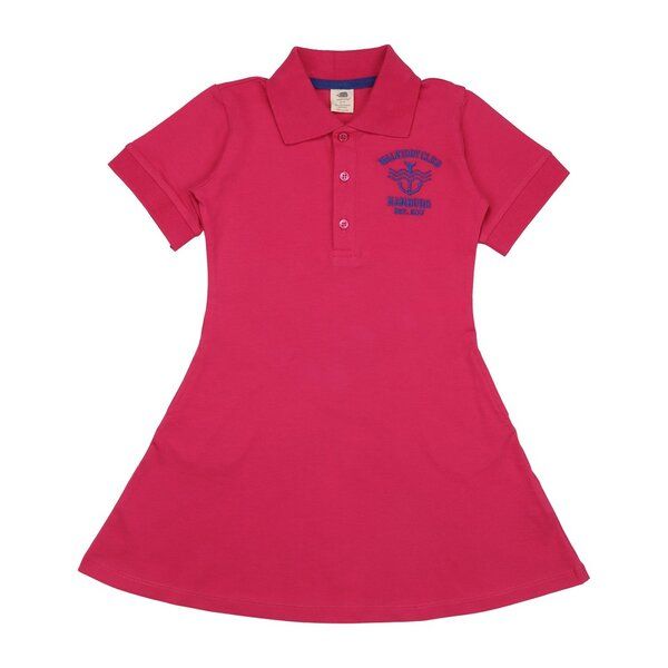 Kinder Polokleid GOTS-zertifiziert aus Bio-Baumwolle, pink „Cabaret“ mit Kragen & Knopfleiste – Walkiddy, bequem für Alltag & Feste Kinder Polokleid GOTS-zertifiziert aus Bio-Baumwolle, pink „Cabaret“ mit Kragen & Knopfleiste – Walkiddy, bequem für Alltag & Feste von Walkiddy